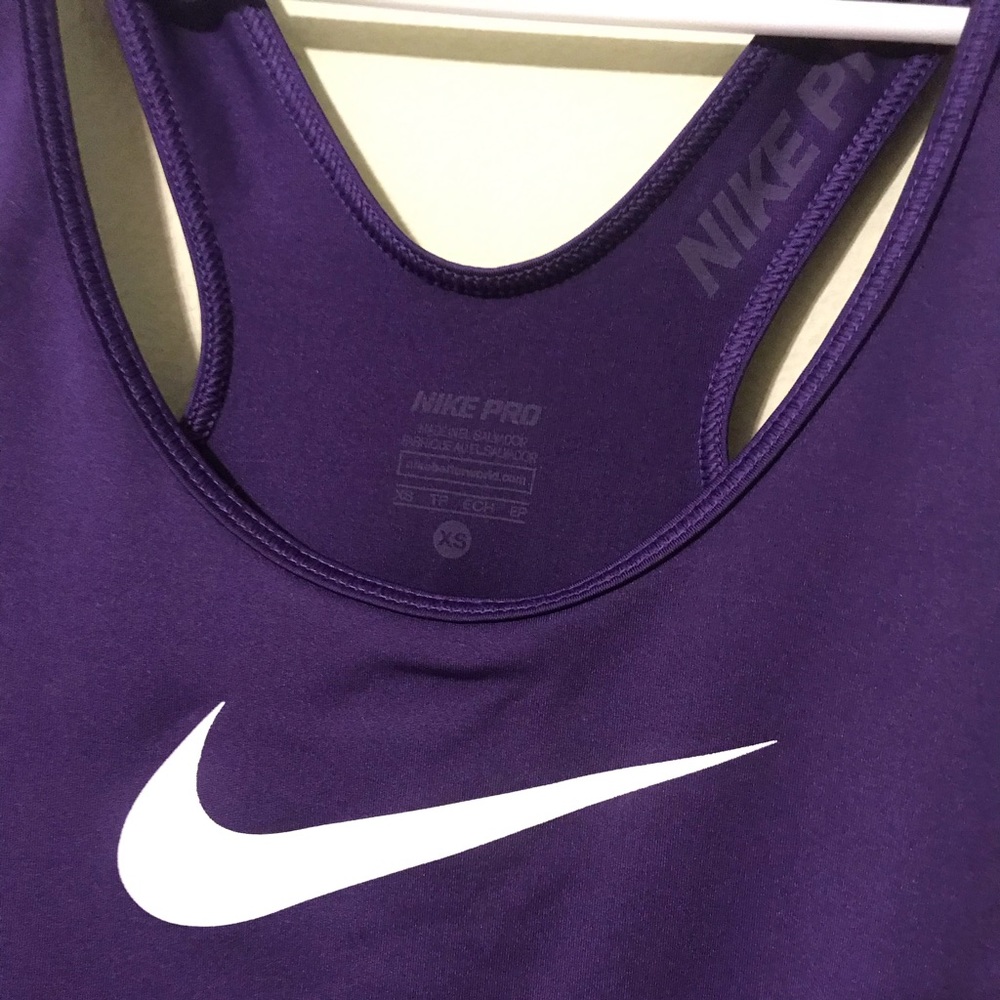 Nike Pro Purple Workout Racerback Tank Too - Picture 3 of 6